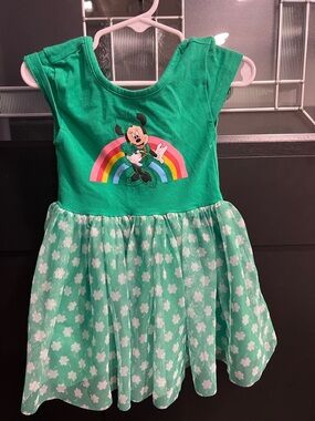 Old Navy Green Disney Toddler Dress Size 2T